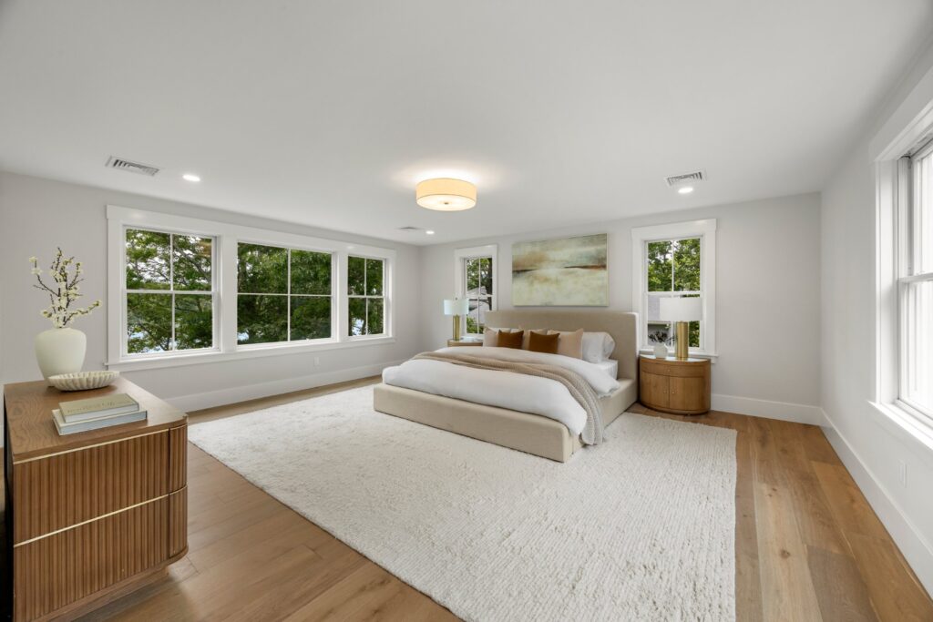 Primary bedroom at 640 Poponessett Road